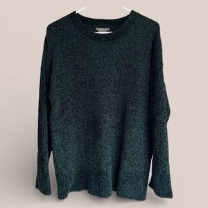 Matty M Forest Green Chenille Crew Neck Sweater Size L NWT